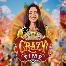 Crazy Time casino game by Evolution – featured logo at Cowboy Spin Casino