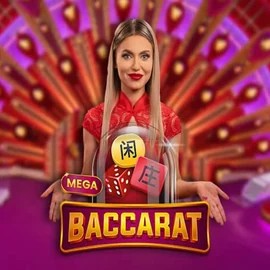 Mega Baccarat casino game by Pragmatic Play – featured logo at Cowboy Spin Casino