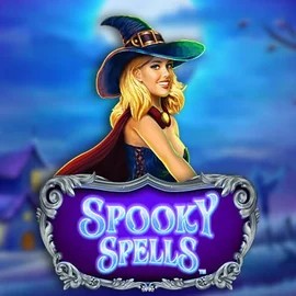 Spooky Spells online game logo by Novomatic on cowboyspincasino.gr