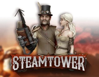 Slots logo of Steam Tower Slot from NetEnt at Cowboy Spin Casino